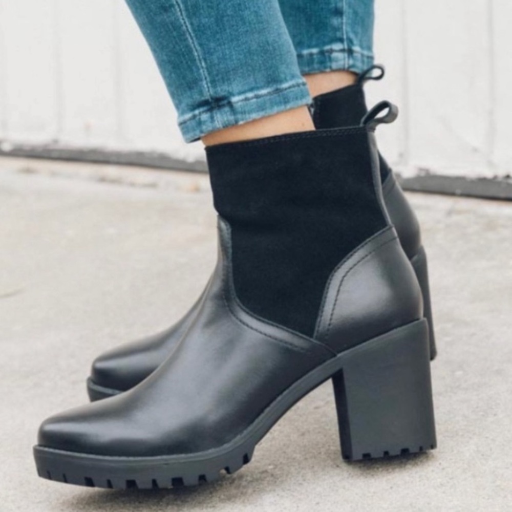 Soludos - Dani Shearling Platform Boot Sz 7.5 - image 7